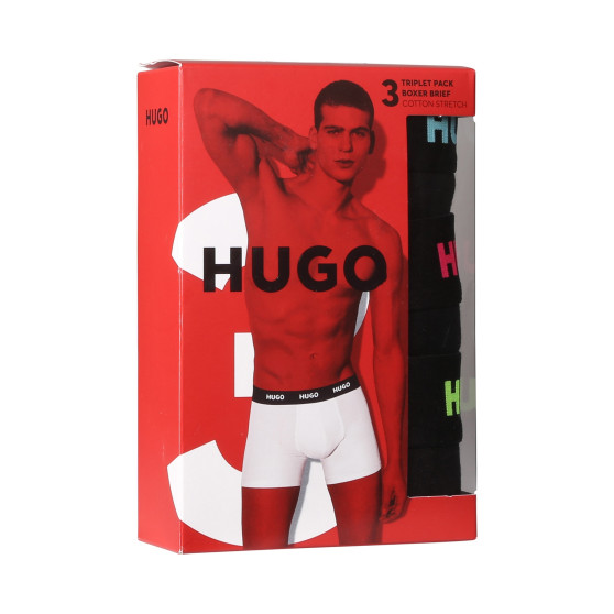 3PACK Boxershorts til mænd HUGO sort (50503079 971)