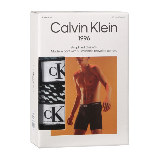 3PACK Boxershorts til mænd Calvin Klein flerfarvet (NB3529E-MRU)