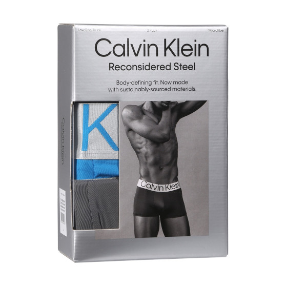 3PACK Boxershorts til mænd Calvin Klein flerfarvet (NB3074A-MH8)