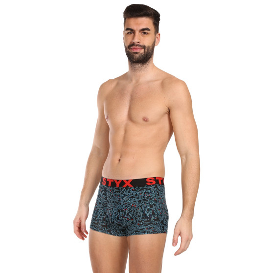 6PACK Boxershorts til mænd Styx art sports gummi flerfarvet (6G12697124/2)