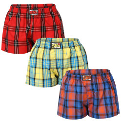 3PACK Dameshorts Styx classic elastic flerfarvet (3K10236)