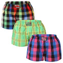 3PACK Dameshorts Styx classic elastic flerfarvet (3K10812)