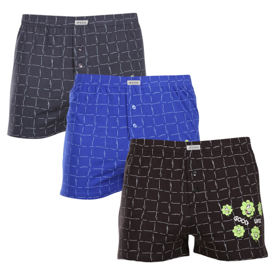 3PACK Boxershorts til mænd Andrie flerfarvet (PS 5801)