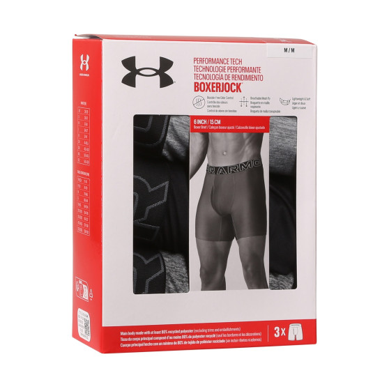 3PACK Boxershorts til mænd Under Armour flerfarvet (1383878 035)