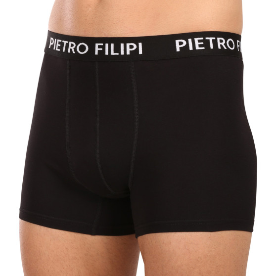 3PACK Boxershorts til mænd Pietro Filipi sort (3BCL002)