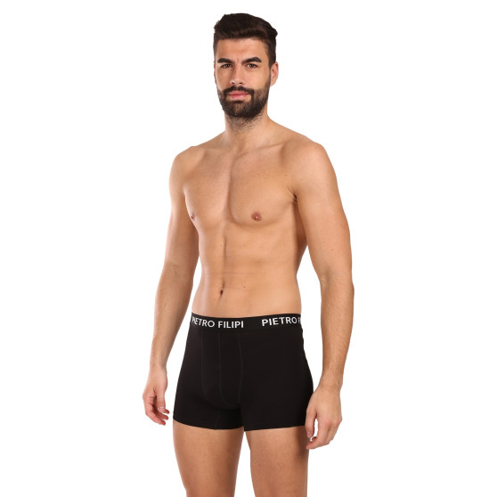 3PACK Boxershorts til mænd Pietro Filipi sort (3BCL002)