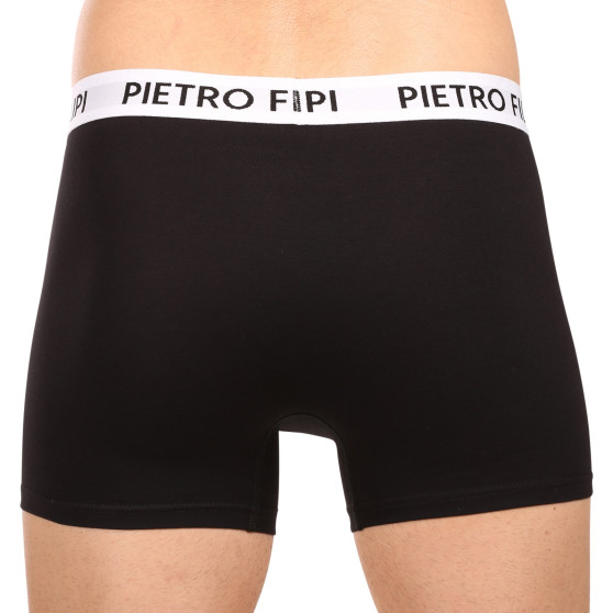 3PACK Boxershorts til mænd Pietro Filipi sort (3BCL003)