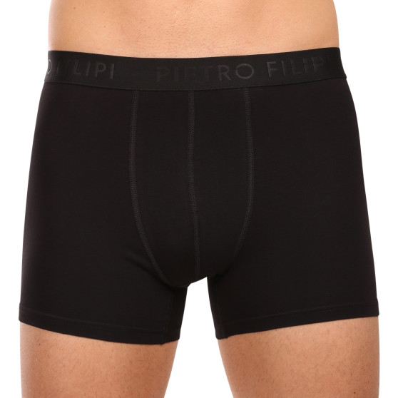 3PACK Boxershorts til mænd Pietro Filipi sort (3BCL004)