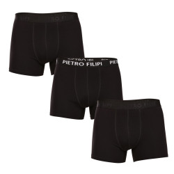 3PACK Boxershorts til mænd Pietro Filipi sort (3BCL005)