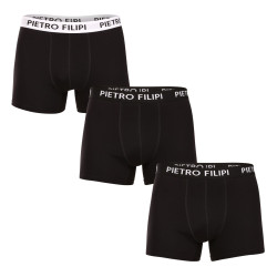 3PACK Boxershorts til mænd Pietro Filipi sort (3BCL006)