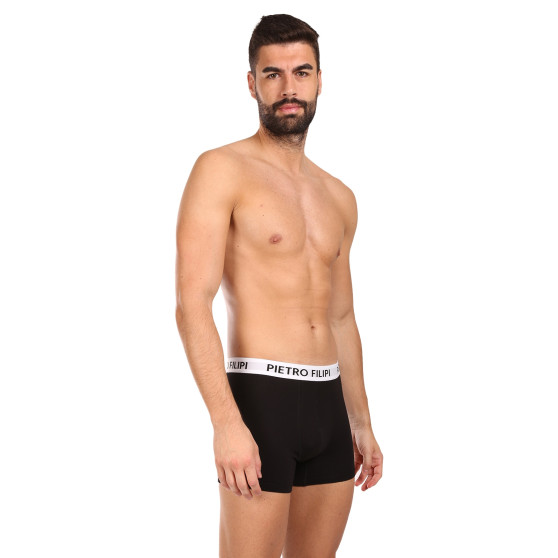 3PACK Boxershorts til mænd Pietro Filipi sort (3BCL007)