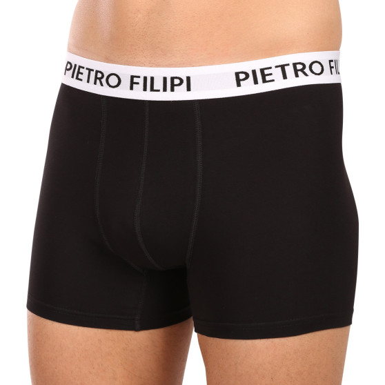 3PACK Boxershorts til mænd Pietro Filipi sort (3BCL007)