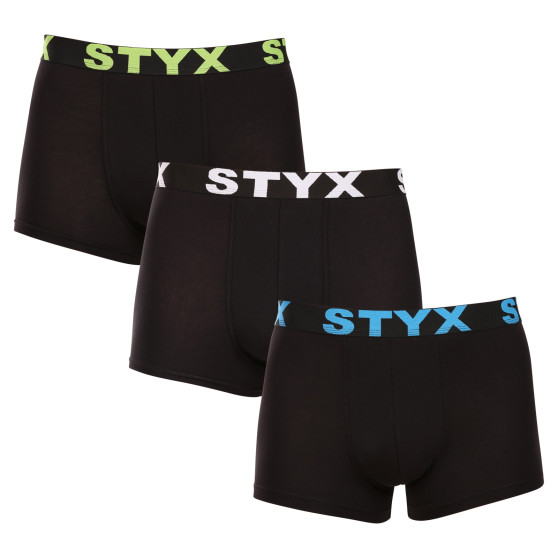 3PACK Boxershorts til mænd Styx sportselastik flerfarvet (G9606162)