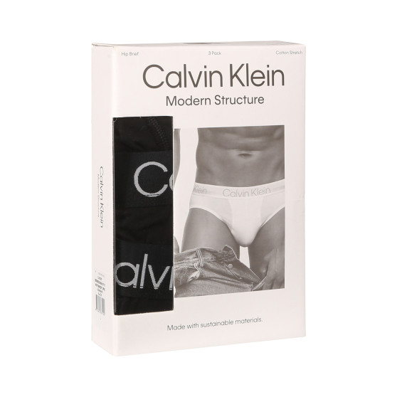 3PACK Trusser til mænd Calvin Klein sort (NB2969A-7VI)