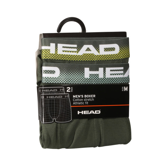 2PACK Boxershorts til mænd HEAD green (701226183 001)