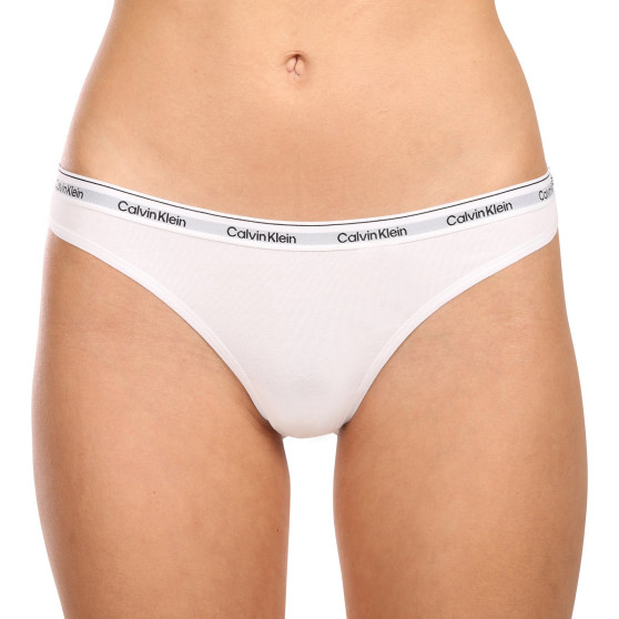 3PACK G-streng til kvinder Calvin Klein hvid (QD5209E-100)