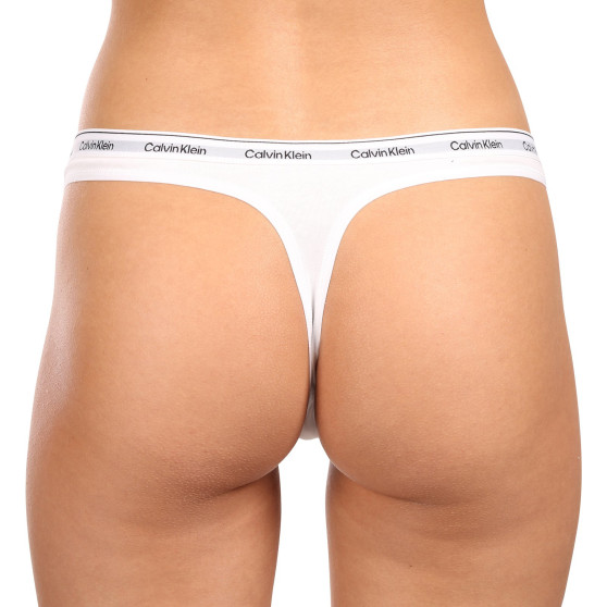 3PACK G-streng til kvinder Calvin Klein hvid (QD5209E-100)