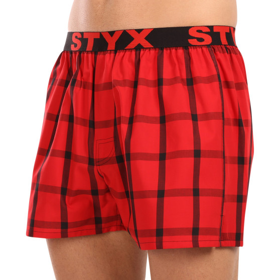 3PACK Boxershorts til mænd Styx sport elastik flerfarvet (3B103133)