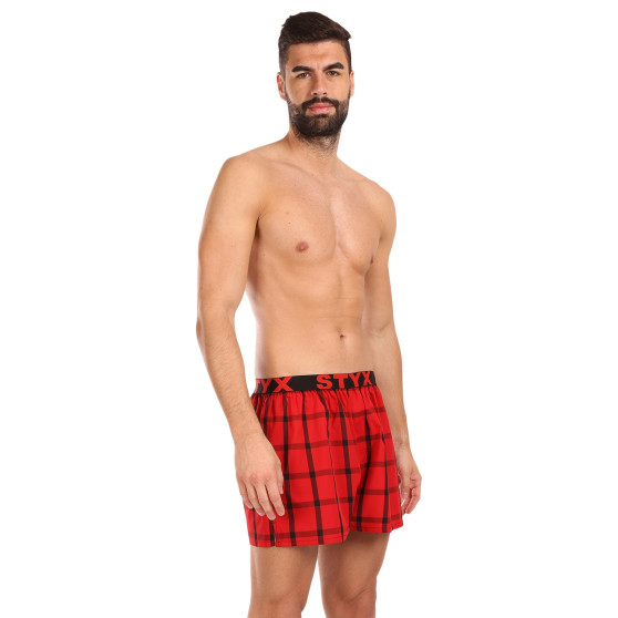 3PACK Boxershorts til mænd Styx sport elastik flerfarvet (3B103133)