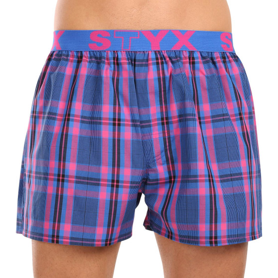 3PACK Boxershorts til mænd Styx sport elastik flerfarvet (3B103133)