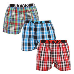 3PACK Boxershorts til mænd Styx sport elastik flerfarvet (3B103436)