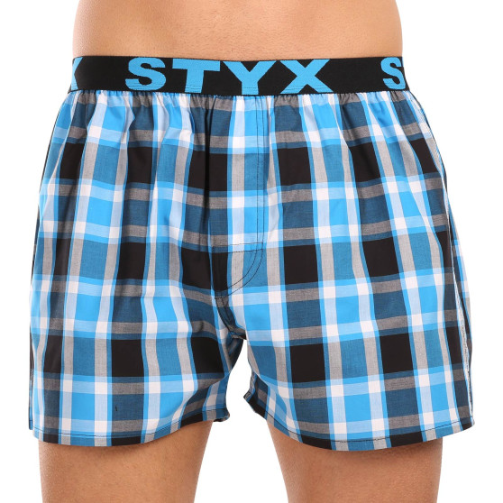 3PACK Boxershorts til mænd Styx sport elastik flerfarvet (3B103436)