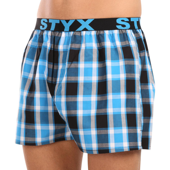 3PACK Boxershorts til mænd Styx sport elastik flerfarvet (3B103436)