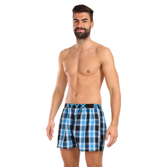 3PACK Boxershorts til mænd Styx sport elastik flerfarvet (3B103436)