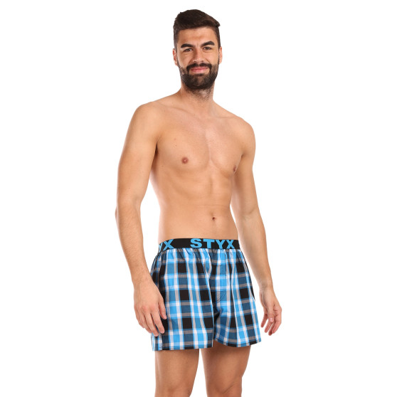 3PACK Boxershorts til mænd Styx sport elastik flerfarvet (3B103436)