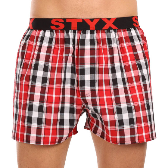 3PACK Boxershorts til mænd Styx sport elastik flerfarvet (3B103436)