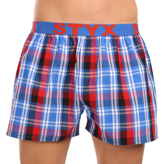 3PACK Boxershorts til mænd Styx sport elastik flerfarvet (3B103739)