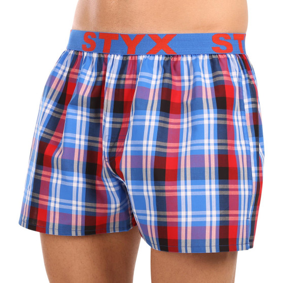 3PACK Boxershorts til mænd Styx sport elastik flerfarvet (3B103739)