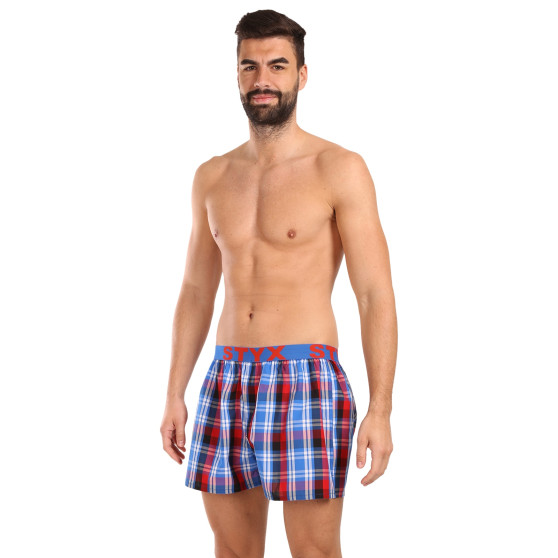 3PACK Boxershorts til mænd Styx sport elastik flerfarvet (3B103739)