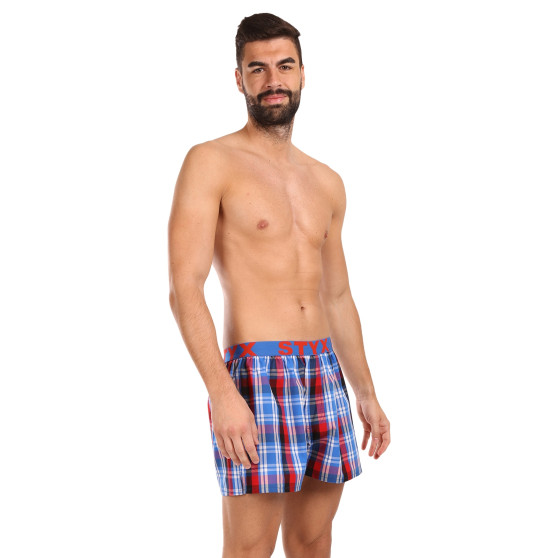 3PACK Boxershorts til mænd Styx sport elastik flerfarvet (3B103739)