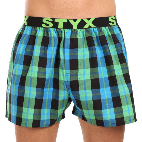 3PACK Boxershorts til mænd Styx sport elastik flerfarvet (3B103739)