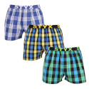 3PACK Boxershorts til mænd Styx sport elastik flerfarvet (3B103840)