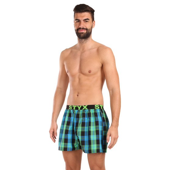 3PACK Boxershorts til mænd Styx sport elastik flerfarvet (3B103840)