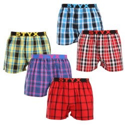 5PACK Boxershorts til mænd Styx sport elastik flerfarvet (5B103135)