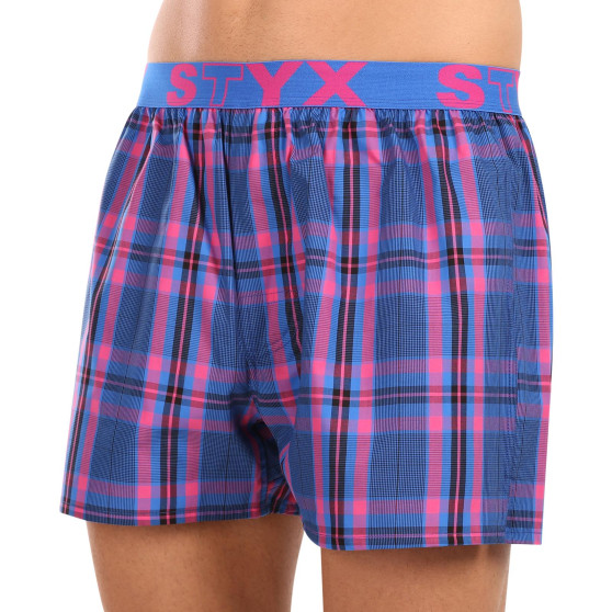 5PACK Boxershorts til mænd Styx sport elastik flerfarvet (5B103135)