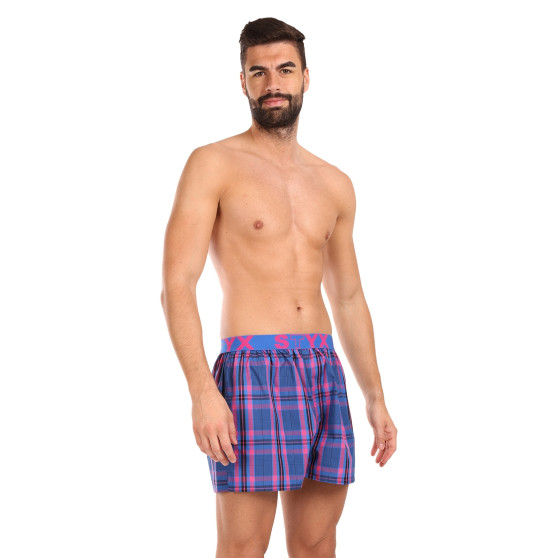 5PACK Boxershorts til mænd Styx sport elastik flerfarvet (5B103135)