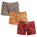 3PACK Boxershorts til mænd Styx long art klassisk gummi flerfarvet (3F13714)