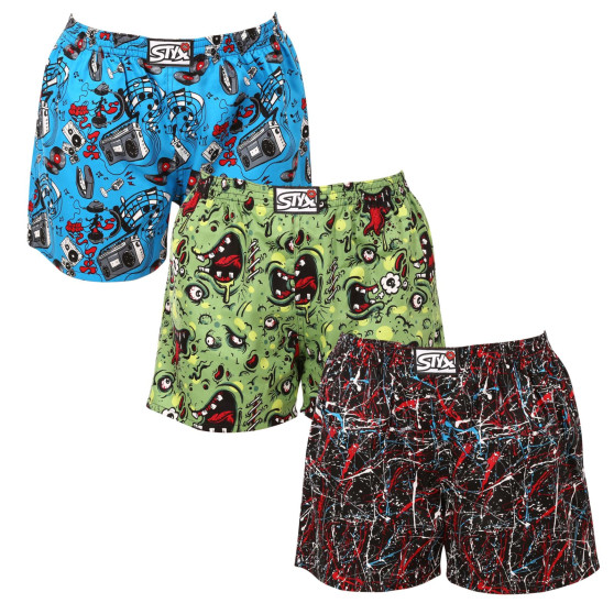 3PACK Styx Soveshorts til kvinder, flerfarvet (3DTD14183)