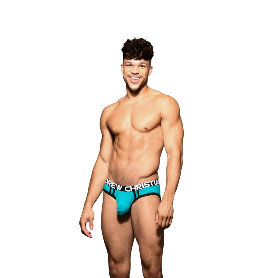 Andrew Christian Jockstraps til mænd, blå SHOW-IT (93091-TEAL)