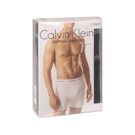 3PACK Boxershorts til mænd Calvin Klein sort (NB1770A-MXT)