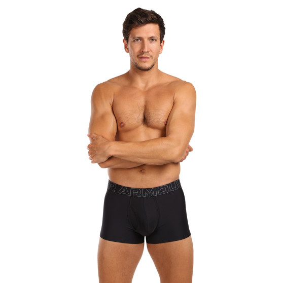 3PACK Boxershorts til mænd Under Armour sort (1383882 001)