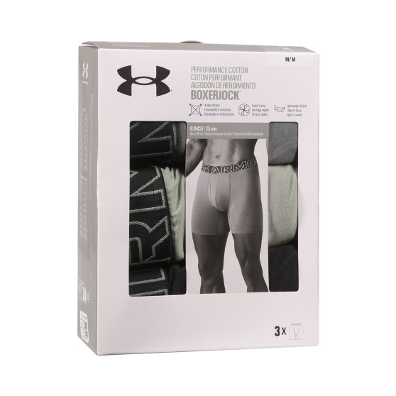 3PACK Boxershorts til mænd Under Armour flerfarvet (1383889 709)