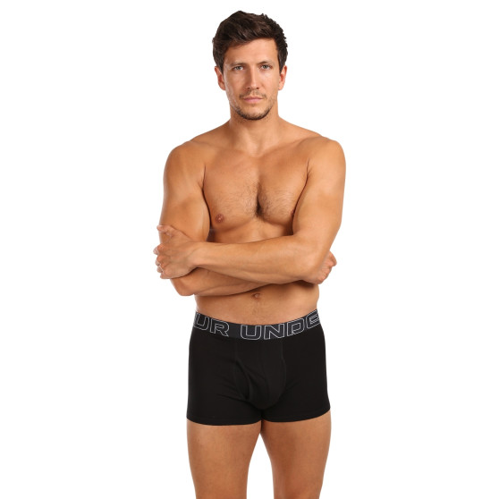 3PACK Boxershorts til mænd Under Armour sort (1383891 001)