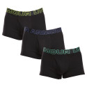 3PACK Boxershorts til mænd Under Armour sort (1383891 002)