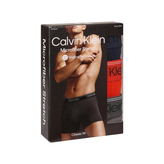 3PACK Boxershorts til mænd Calvin Klein flerfarvet (NB2570A-MGY)