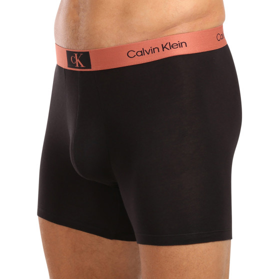 3PACK Boxershorts til mænd Calvin Klein sort (NB3529A-MTF)